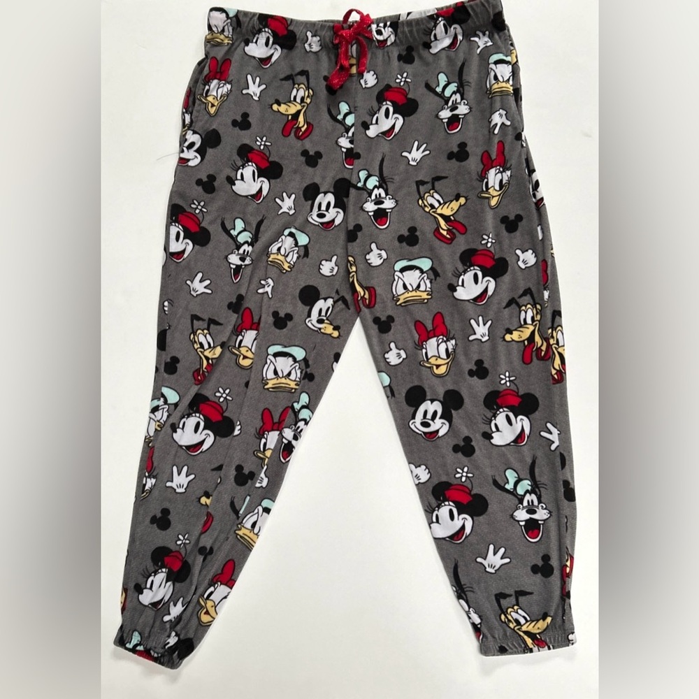 Disney Mickey Mouse Pajamas Women’s Lounge Jogger Pants with Pockets Size Large